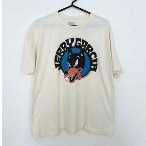 Jerry Garcia American Classics Wolf T-Shirt Mens XL Logo Graphic  Cream 2021